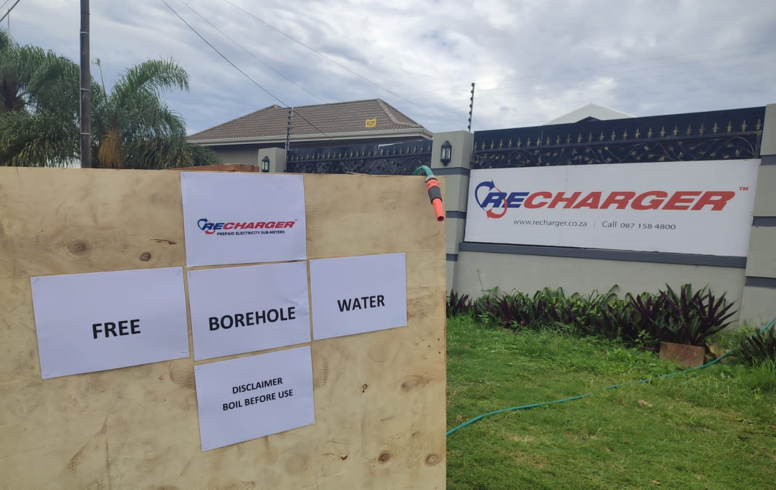 Free borehole water provided to Westville residents after the flooding in Durban