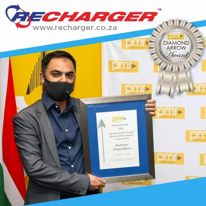 Celebrating excellence: Recharger wins prestigious PMR award for its prepaid electricity meters